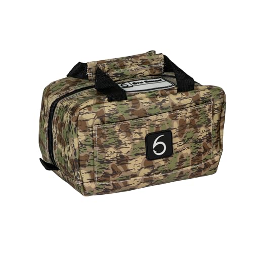 6th Sense Fishing Small Bait Bag – Durable Soft-Sided Storage for Bass Fishing, Salt Water, and Crappie Fishing (Marshwood - Woodland) - color: Marshwood - Woodland