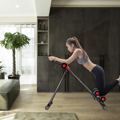 Ab Workout Equipment,Health & Fitness Foldable Hyperextension Roman Chair Full Body Workout for Home Gym, Strength Training Exercise Equipment for Body Shaping, Foldable Waist Trainer Suitable for Beginner