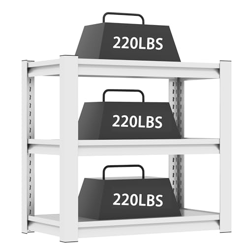 Metal Aquarium Stand with Adjustable 3-Tier Fish Tank Rack Shelf, for Home Office, Fish Tank Not Included(31.5"×18"×34"). (White)