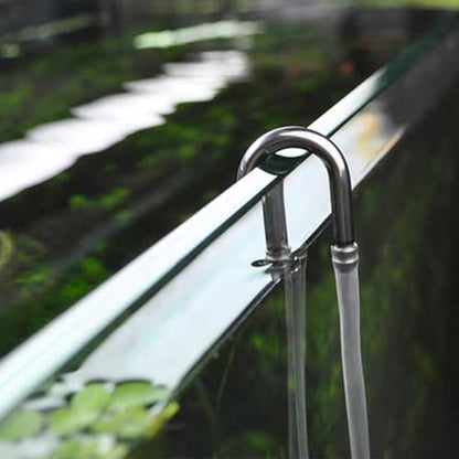 JianLing 4PCS Aquarium U Shape Stainless Steel Connector Carbon Dioxide System U Bend Fitting 42mm Fish Aquarium Aquascape Oxygen Pump Elbow