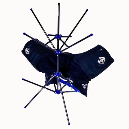 Hockey Gear Drying Rack - Heavy Duty Aluminum Collapsible Portable Sports Gear Drying Rack - Tree - Hockey Equipment Drying - Hockey Gifts - color: Orange