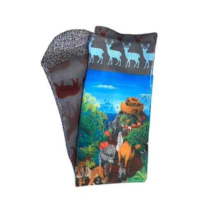 Men's – Christian Crew Socks for Men with Scripture | Moisture-Wicking | Easter Gift Idea - color: The Noahs