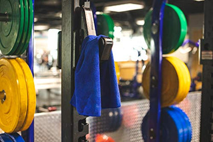 The Rag Company - Sport & Workout Towel - Gym, Exercise, Fitness, Spa, Ultra Soft, Super Absorbent, Fast Drying Premium Microfiber, 320gsm, 16in x 27in, Royal Blue (3-Pack) - color: Royal Blue