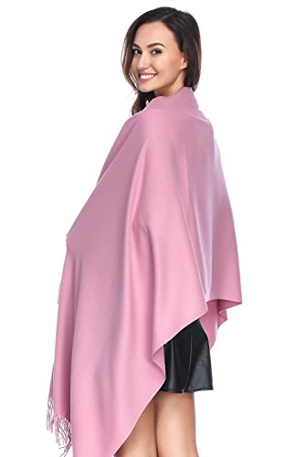 Pashmina Shawl Wraps Scarves Evening Dresses Wedding Bridesmaid for Women - color: Rubber