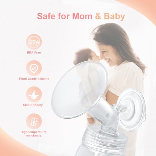 Hranio Breast Pump Parts Compatible with Spectra Replacement Pump Parts 24mm Flange, Spectra Pump Parts S1 S2 Replacements Full Set 2 Set (Full SET-24MM) - size: FULL SET-24MM