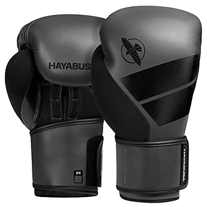 Hayabusa S4 Kids Boxing Gloves for Boys and Girls - color: Charcoal, size: 8oz