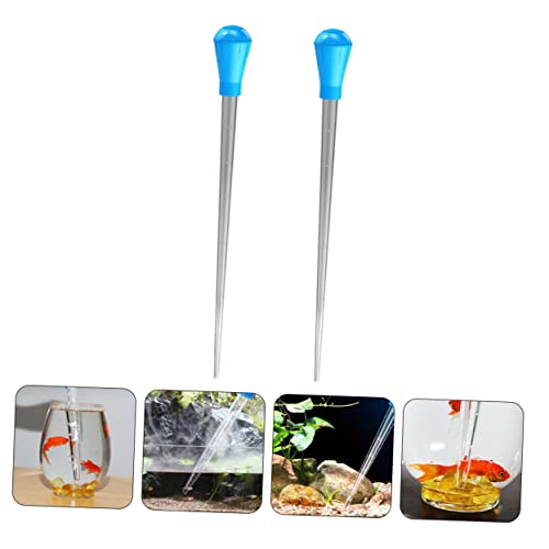 Cabilock 2pcs Plastic Pipettes Graduated Measurement Multi-Purpose Liquid Droppers for Kitchen Baking and Fish Tank Supplies