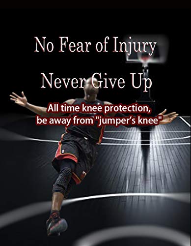 Unlimit Basketball Pants with Knee Pads, Black Knee Pads Compression Pants, 3/4 Capri Leggings - size: X-Large