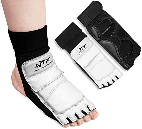 Taekwondo Sparring Gear Foot Protector Karate Boxing Sparring Foot Guard, Martial Arts Protective Foot Gear for Kung Fu Punch Bag Kickboxing MMA Training - size: X-Large