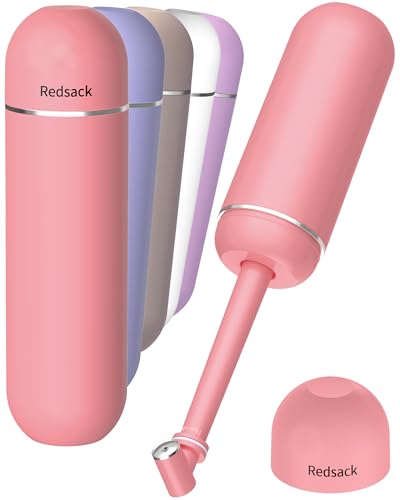 Portable Bidet for Travel & Camping - Manual Squeeze Peri Bottle Handheld - color: Pink