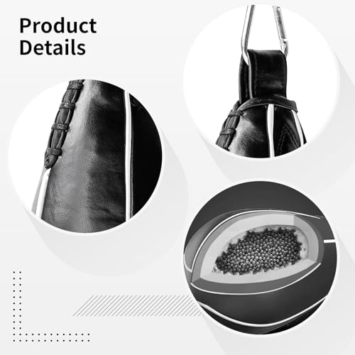 Pro Boxing Double End Speed Ball with Adjustable Chain, Pu Leather Reflex Punching Bag, and Striking Ball for MMA Hand-Eye Speed Training