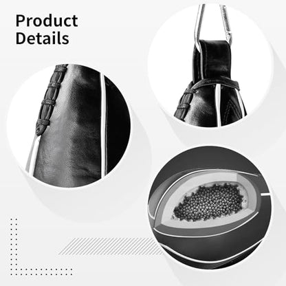 Pro Boxing Double End Speed Ball with Adjustable Chain, Pu Leather Reflex Punching Bag, and Striking Ball for MMA Hand-Eye Speed Training