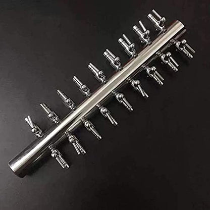Aquarium Air Valve 18 Way Inline Manifold Air Flow Pump Tubing Splitter Lever Control Valve