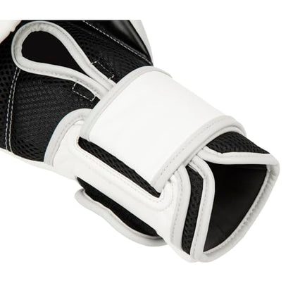 Everlast Powerlock 2 Hook & Loop Boxing Gloves | Fight Training Gloves | Hook and Loop with Durable Hand & Wrist Support | Heavy Bag & Fitness Training - color: White / Gray, size: 12 oz