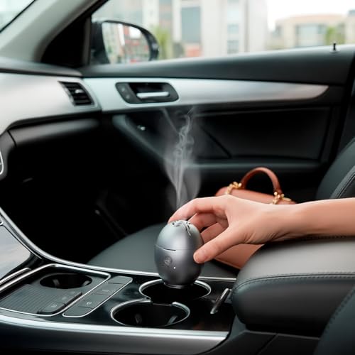 Orbby Electric Incense Warmer Silver | Smokeless Flameless Rechargeable Aroma Diffuser – Frankincense Bakhoor Agarwood Compatible | Pet & Kid Safe | Meditation Yoga Prayer Office Travel | Standard - color: Grey