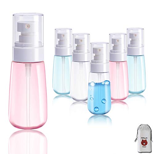 AMORIX 6PCS Small Spray Bottles 3.4 oz Mini Size Empty Mister for Travel - color: 100ML 6PCS