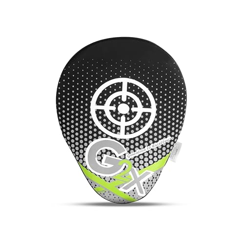 PSS Boxing Focus Pads - Hook & Jab Punch Mitts for MMA, Kickboxing, Karate, Muay Thai, and Taekwondo Training - Hand Target Strike Shield Punching Gloves Pad - color: Black/Grey