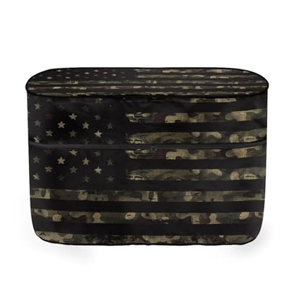 Camo American Flag Double 20lb RV Propane Camo Tank Cover for Travel Trailer Polyester Waterproof Cover Sun Protection Easy to Stall - color: American Flag Camo, size: S(20LB)