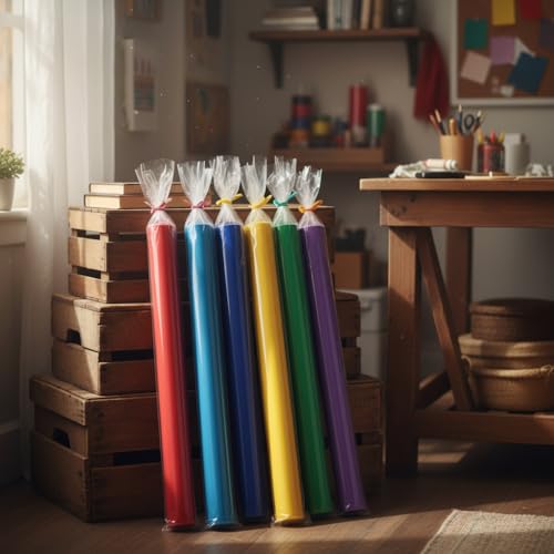 20PCS 6" x 51" Extra Long Clear Plastic Sleeves for Posters and Banners | Heavy Duty, 2 Mil Thick, Flat Open, Long Tube Storage Bags for Packaging Blueprint, Fishing Rods & Large Narrow Items - color: 6" x 51"-20PCS