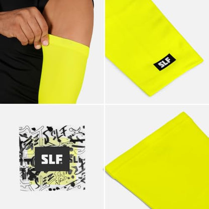 Solid Arm Sleeve - color: Hue Yellow Lemon, size: X-Large