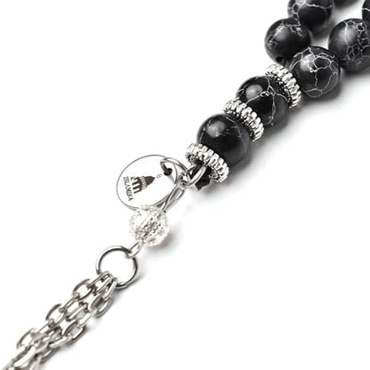 Islamika Premium Tasbih Prayer Beads (2-Pack) – 99 Prayer Counter for tasbeeh | Muslim Misbaha سبحه مسبحة | Eid Ramadan Gift for Men | Islamic Prayer Jewelry | Prayer Beads Islam