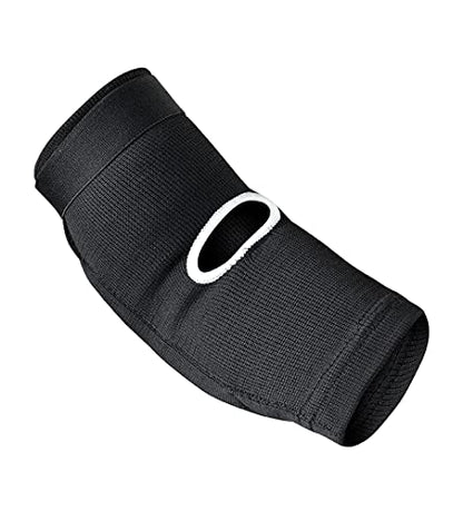 Muay Thai Elbow Pads for MMA, Boxing, Kickboxing, Martial Arts (Black, Large/X-Large)
