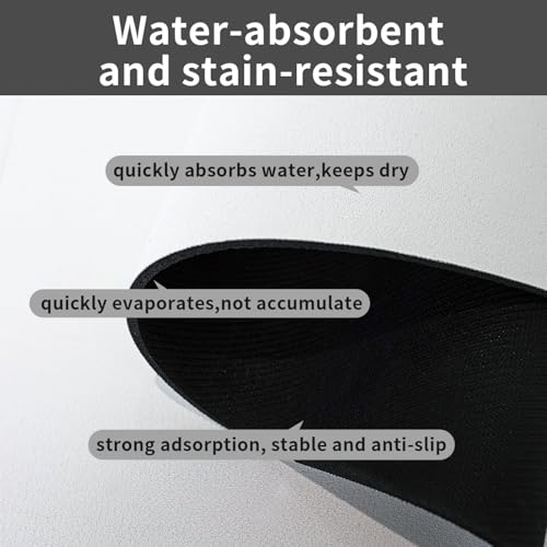 Funny Dog Pet Feeding Mat 40x60cm Absorbent Leather Dog Cat Food Mats Non-Slip Dog Bowl Mats for Food and Water, Quick Dry Pets Placemats for Cats and Dogs Water Bowl - size: 40x60cm