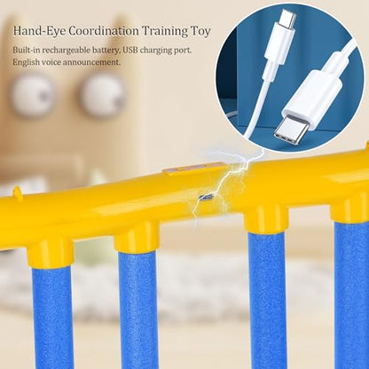 ATG Reflex Drop Sticks Challenge Game with Remote Control - 3 Adjustable Speed Modes Hand-Eye Coordination & Reaction Training Toy, Fun Catch Falling Sticks Game for Kids, Adults