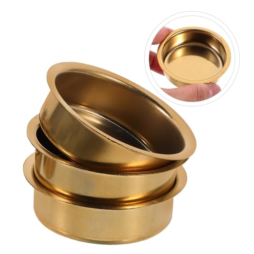 6Pcs Incense Burner Replacement Plates 2.36 Inch Small Round Censer Dish for Arabic Aromatherapy Holder Accessories with Hole-Free Design