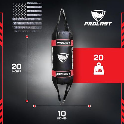 Small Double End Hanging Punching Bag, Boxing, Muay Thai, MMA Training Equipment, Cylindrical, Portable, Filled, Lightweight - color: Red