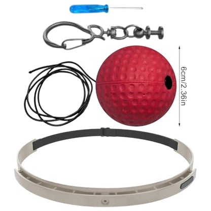 Boxing Reflex Ball, Boxing Ball Headband, Wearable Silicone Headband Strength Training Boxing Balls Set, Reaction Ball for Adults Kids Courtyard Gym Home - color: C