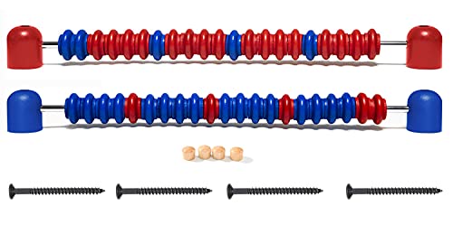 Zdgao Shuffleboard Score Keeper - Abacus Bead Score Counter, Wooden Shuffleboard Scorer for Shuffleboard Tables with Installing Hardwares
