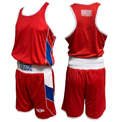 Ringside Reversible Red/Blue Boxing Competition Outfit for Adult and Youth - size: Small