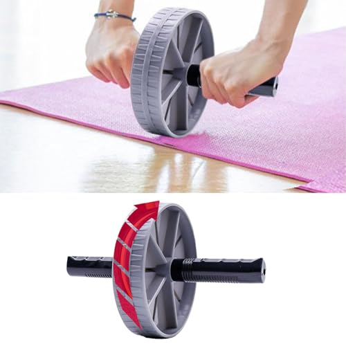 Ab Exercise Wheel Roller, Automatic Rebound Abdominal Exercise Wheel, Ab Exercise Roller Exercise Equipment with Comfortable Handle for Gym Body Fitness & Strength, Achieve Toned Core Muscles
