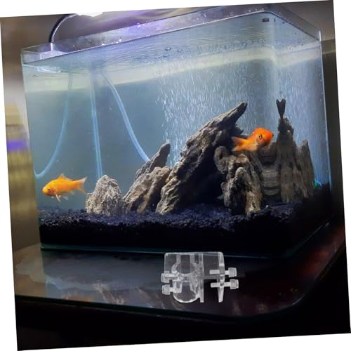 Aquarium Dosing Pump Holder Removable Acrylic Hook for Water Hose Clamp Tool Rack for Fish Tank