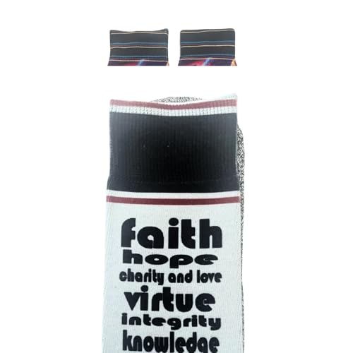 Men's – Christian Crew Socks for Men with Scripture | Moisture-Wicking | Easter Gift Idea - color: Just Tryna Be Like Jesus