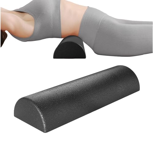 Body Muscle Foam Roller - 30x15x7.5cm High Density Stretching Equipment, Fitness Recovery Half Roller, Durable Workout Tool for Release | Home Studio Yoga Pilates Post Sports Stretching - color: 45cm
