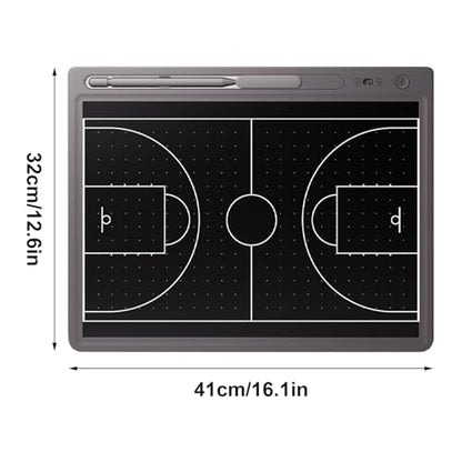 LCD Basketball Coaching Board, Electronic Basketball Tactical Board for Training Teaching Competition Command(20 inches) - size: 20 inches