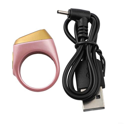 IQibla Smart for Zikr Ring with Digital Counter, Vibration Reminder, for OLED Display, 40mAh and Prayer Time Alerts for Muslims, Black(20mm pink) - size: 20mm pink