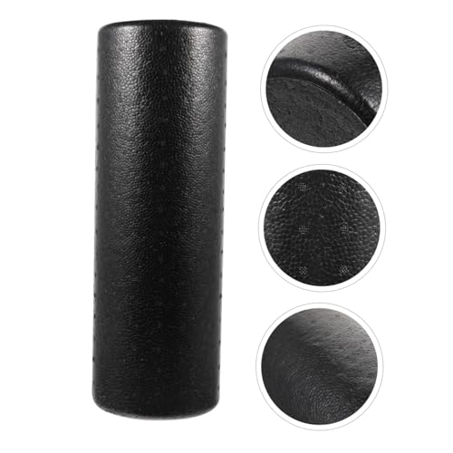 High Density Solid Yoga Massage Roller for Muscle Fitness Foam Roller for Back Neck Shoulder Leg Massage Smooth Surface for Tissue Relief (15x45cm)