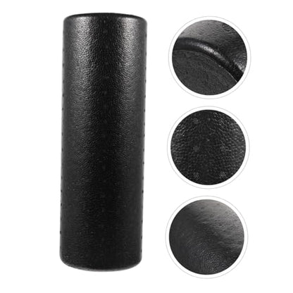 High Density Solid Yoga Massage Roller for Muscle Fitness Foam Roller for Back Neck Shoulder Leg Massage Smooth Surface for Tissue Relief (15x45cm)