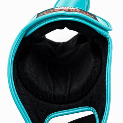 YOKKAO Matrix Muay Thai Kickboxing MMA Shin Guards with Knee Guards - color: Tiffany, size: Medium