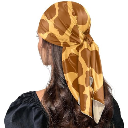 Head Scarf for Women,35" Large Square Hair Scarves Bandana Fashion Neck Scarf - color: Color 6