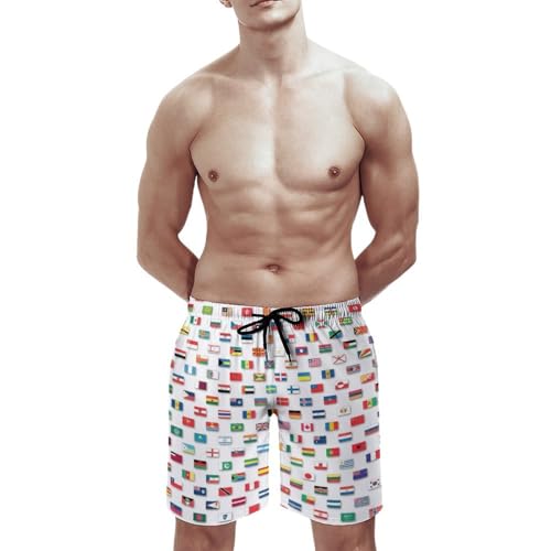Mens Trunks Breathable Quick Dry Mesh Lining Holiday Party Beach Board Shorts - color: Style-10, size: Small