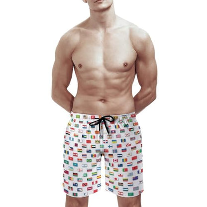 Mens Trunks Breathable Quick Dry Mesh Lining Holiday Party Beach Board Shorts - color: Style-10, size: Medium