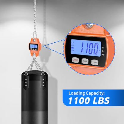 2 Pack Punching Bag Chain, Heavy Duty Hanging Swing Chain with 4 Carabiners, 550LB Capacity Hammock Hardware Kit for Punching Bags Swing Chairs Hammocks Trapeze Yoga Indoor & Outdoor Gym