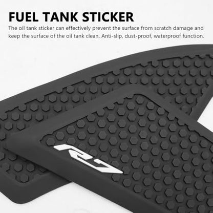 for YZF-R7 yzfr7 2026 New Accessories Body Protection Fuel Tank Rubber Pad Anti-Slip and Anti-Scratch Fuel Tank Sticker Decal Tank Grip Rubber Anti-Slip Tank Pad Fuel Tank pad (R7 2026) - color: R7 2026