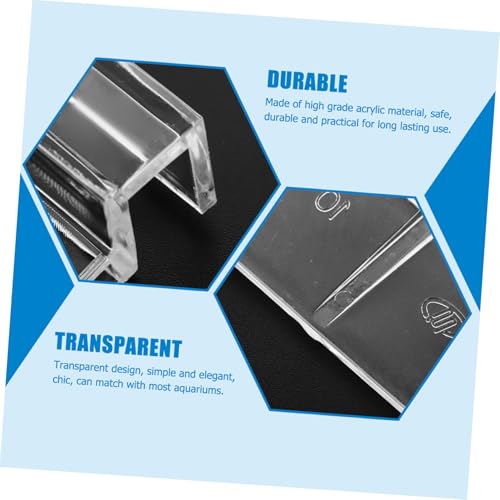TOYANDONA 4pcs Sturdy Aquarium Lid Holders Easy to Install Fish Tank Cover Bracket for Tanks Acrylic Support Racks for Aquariums