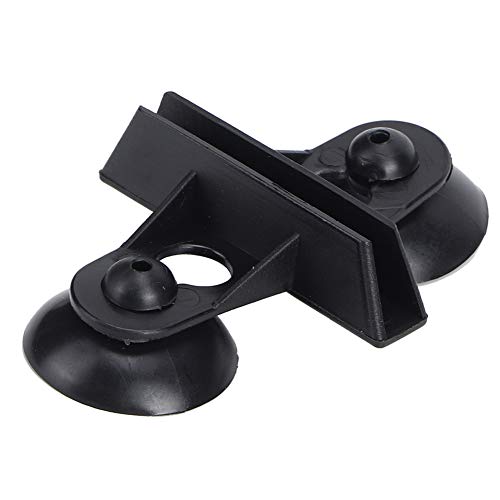 Aquarium Suction Cup Divider Clip, 40Pcs PVC Partition Support, White Fish Tank Separating Board Holder (Black) - color: Black