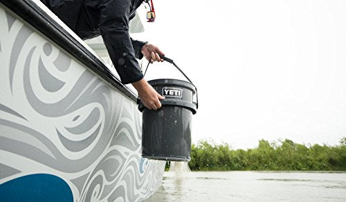 YETI Loadout 5-Gallon Bucket, Impact Resistant Fishing/Utility Bucket - color: Charcoal